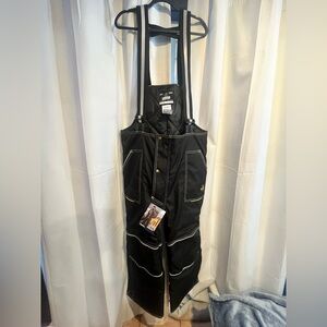 Refigiwear Black Insulated men’s bib overole snow pants